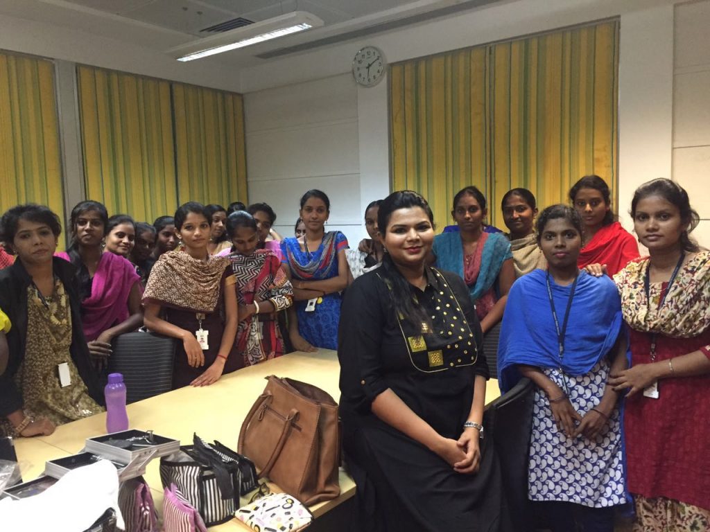 Portrait of Skulpt Makeup Artist & training students